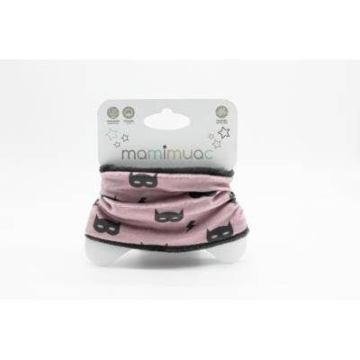 Cuello pelo mascara rosa