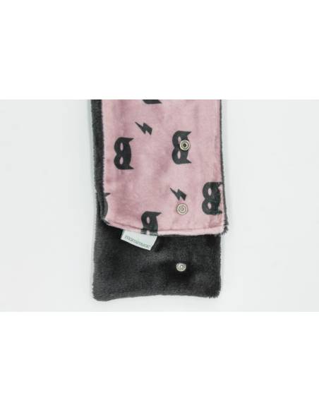 Cuello pelo mascara rosa