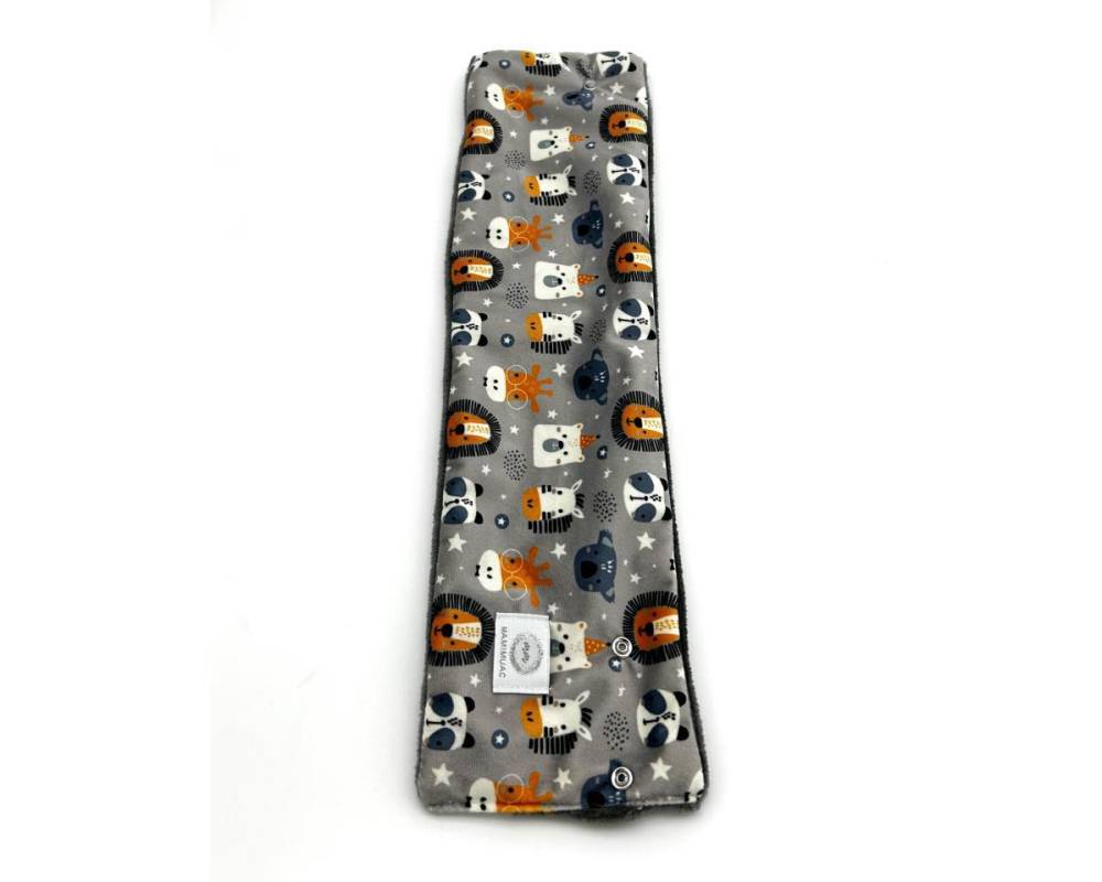 Cuello Pelo Zebra gris