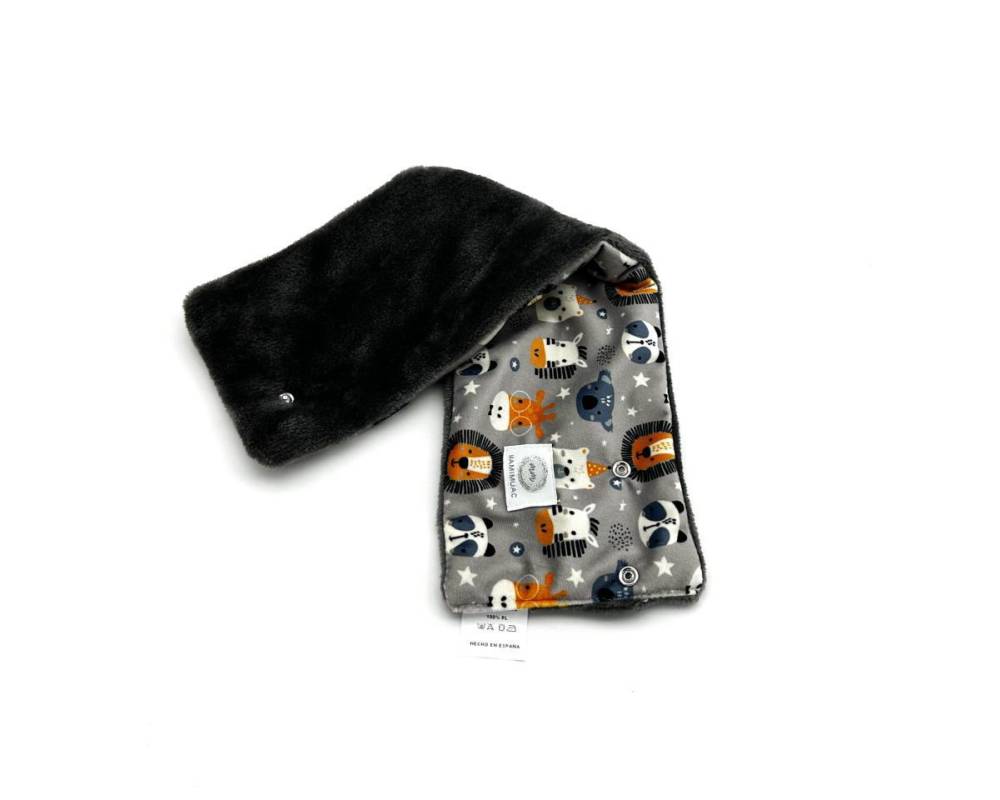 Cuello Pelo Zebra gris