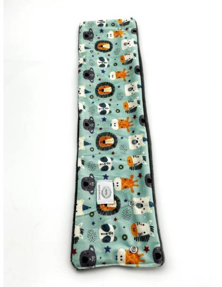 Cuello Pelo Zebra azul