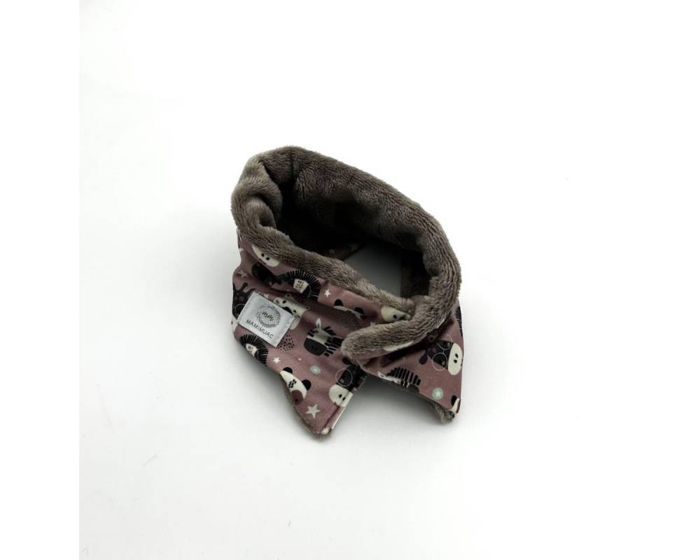 Cuello Pelo Zebra rosa