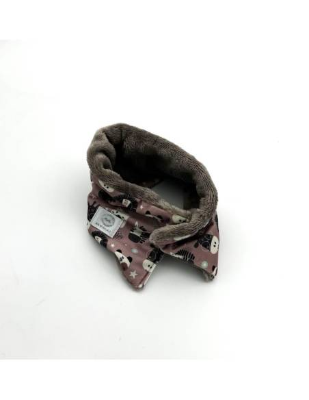 Cuello Pelo Zebra rosa