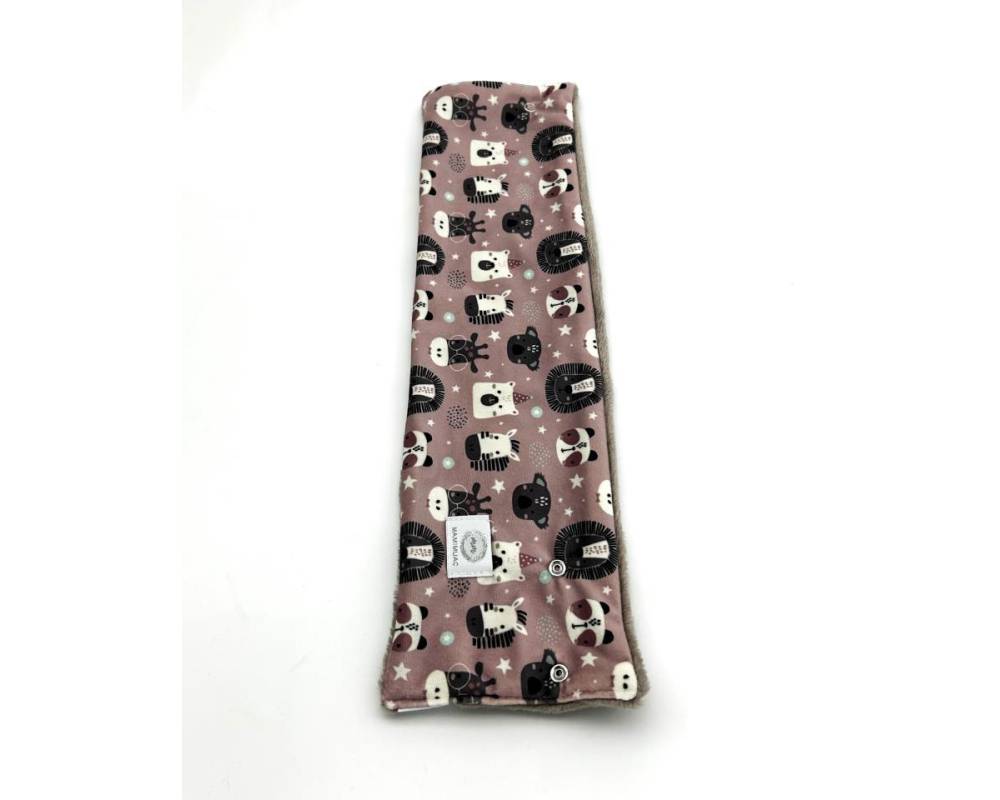 Cuello Pelo Zebra rosa