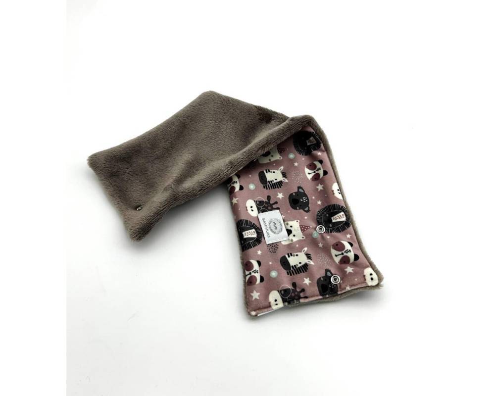 Cuello Pelo Zebra rosa