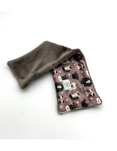 Cuello Pelo Zebra rosa