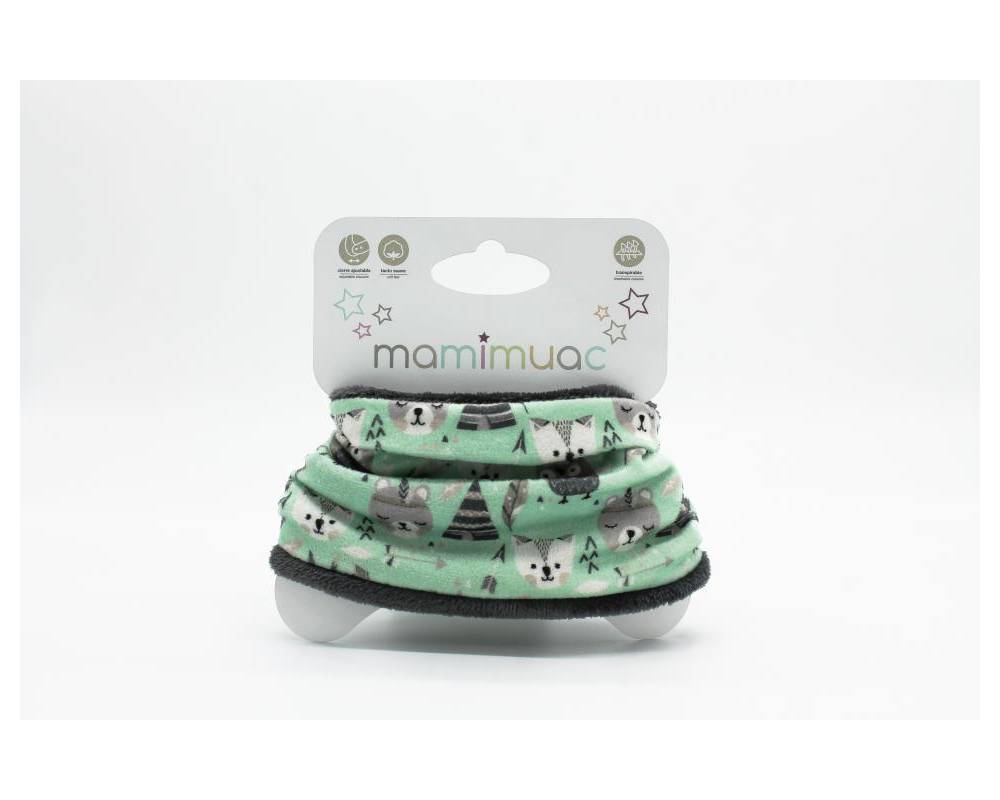 Cuello pelo mapache agua