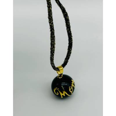 LLAMADOR DE ANGEL MOM NEGRO-ORO 2