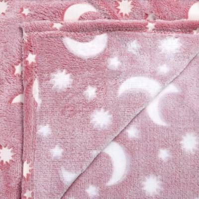 MANTA FLUOR  GRANDE LUNA ROSA