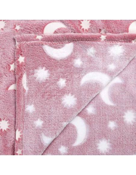 MANTA FLUOR  GRANDE LUNA ROSA