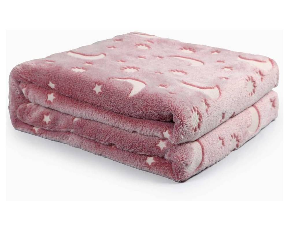 MANTA FLUOR  GRANDE LUNA ROSA