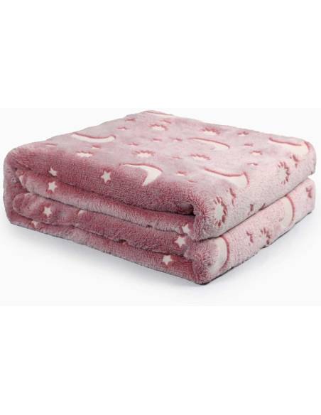 MANTA FLUOR  GRANDE LUNA ROSA