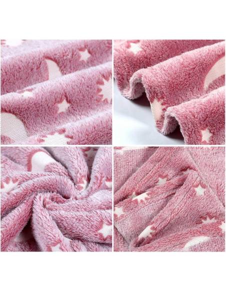 MANTA FLUOR  GRANDE LUNA ROSA