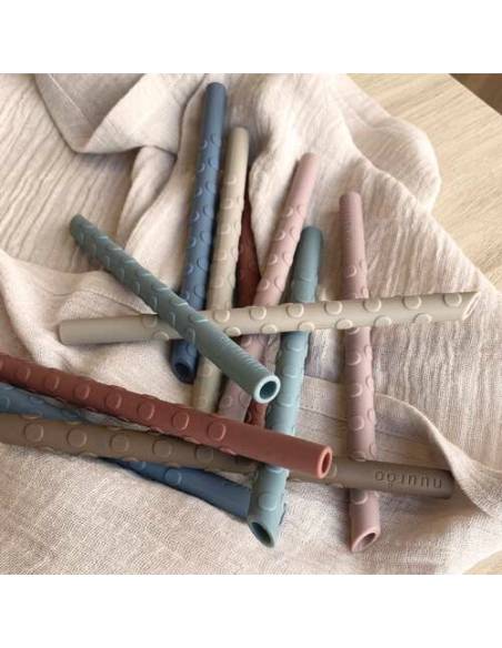 NU116 Ada cañas silicona 8-pack Color mix