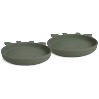 NU371 Akila plato 2-pack Girafa Dusty green 2