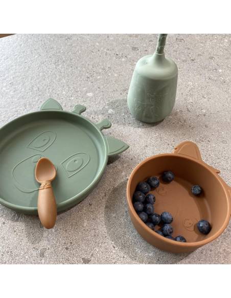 NU371 Akila plato 2-pack Girafa Dusty green