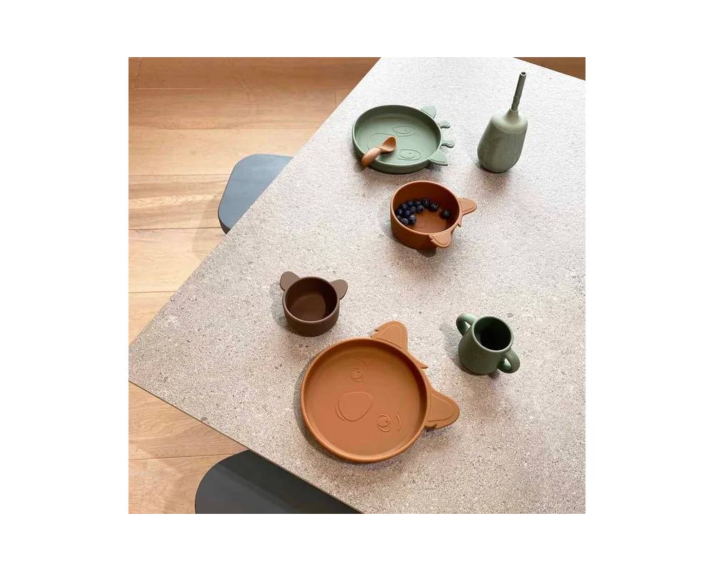 NU372 Akila plato 2-pack Koala Caramel Café