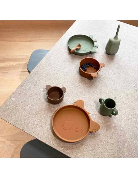 NU372 Akila plato 2-pack Koala Caramel Café