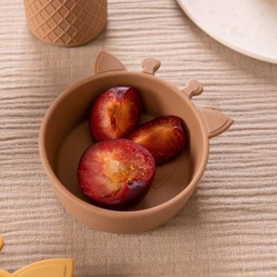 NU477 Lykke sil dinner set 4-pack Giraf Chocolate 2