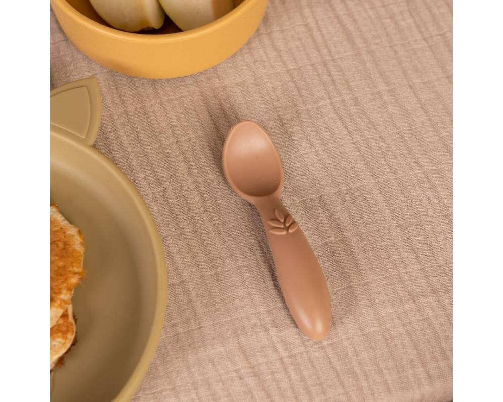 NU477 Lykke sil dinner set 4-pack Giraf Chocolate