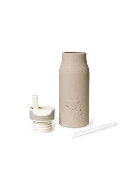 NU510 Lau botella silicona 400 ml Cobblestone