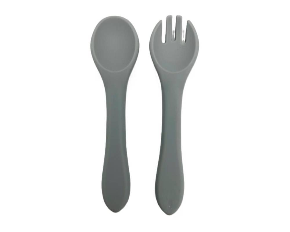 CUBIERTOS SILICONA GRIS