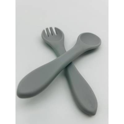 CUBIERTOS SILICONA GRIS 2