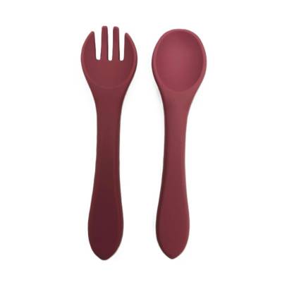 CUBIERTOS SILICONA ROSA PALO