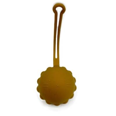 FUNDA CHUPETE SILICONA MOSTAZA 2