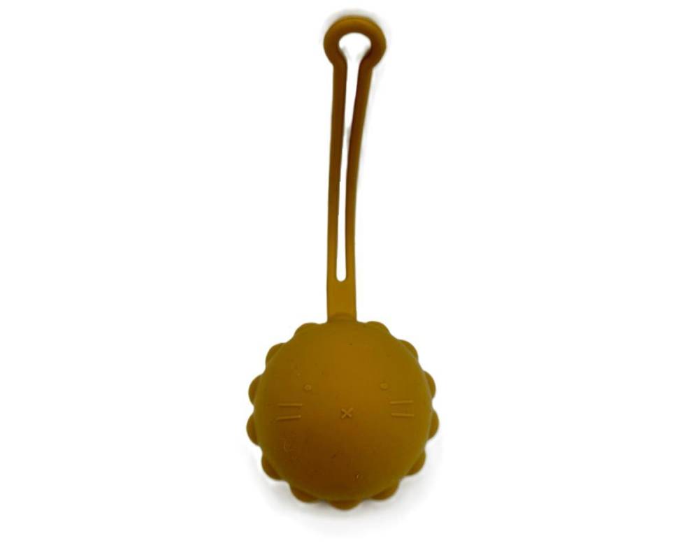 FUNDA CHUPETE SILICONA MOSTAZA