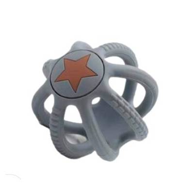 PELOTA MORDEDOR SILICONA GRIS