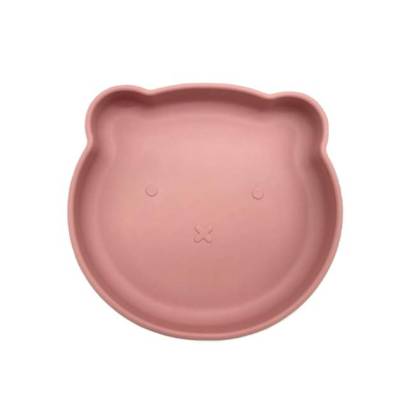 PLATO SILICONA ROSA PALO