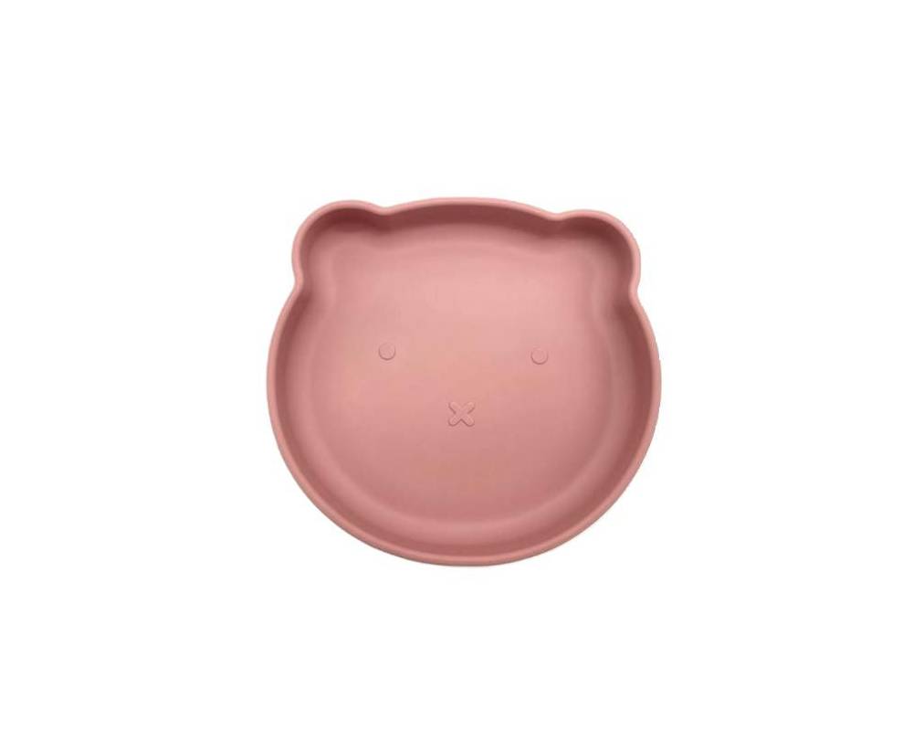 PLATO SILICONA ROSA PALO