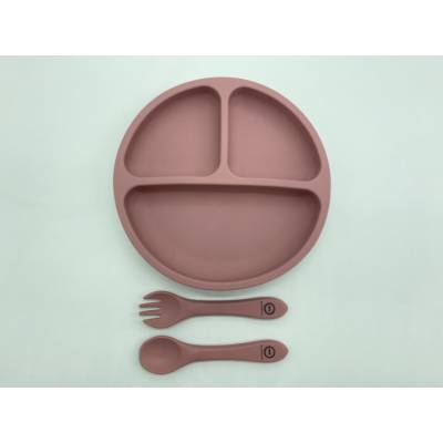 SET PLATO SILICONA ROSA