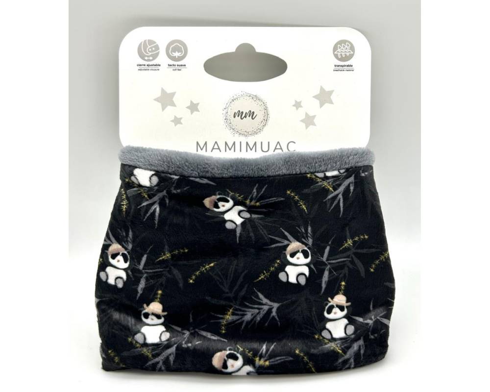 Cuello pelo Panda negro