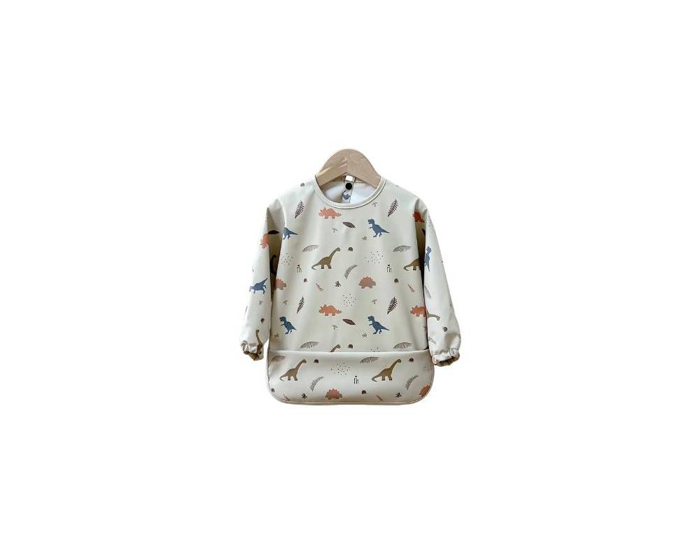 Babero mangas PU Talla S Dinos