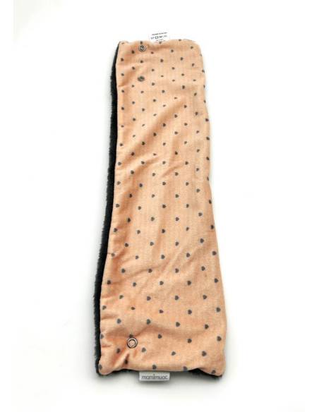 Cuello pelo corazón melocotón