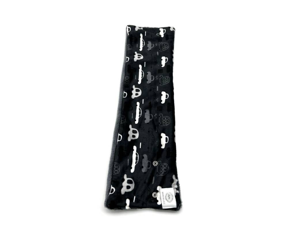 Cuello pelo coches gris