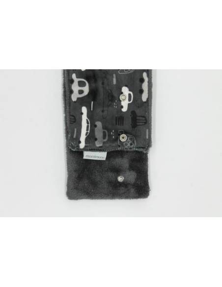 Cuello pelo coches gris