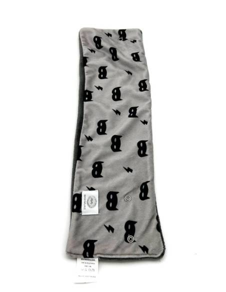 Cuello pelo mascara gris