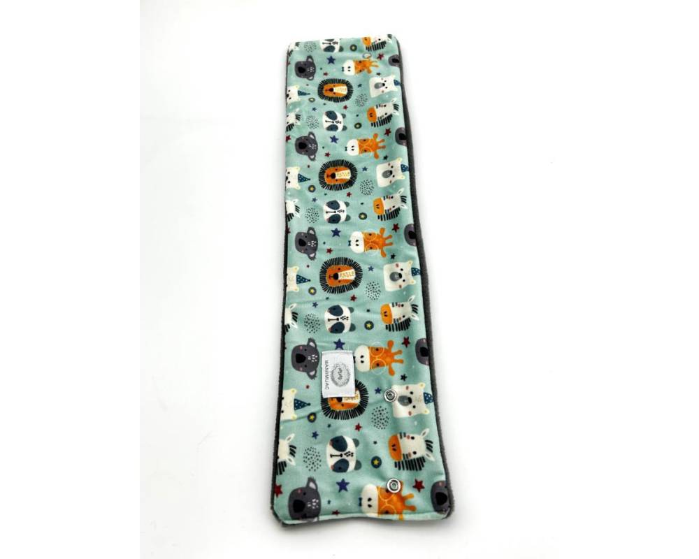 Cuello Pelo Zebra azul