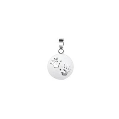 Llamador de Angel Manos Blanco Plata