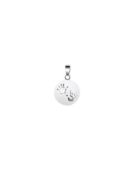 Llamador de Angel Manos Blanco Plata