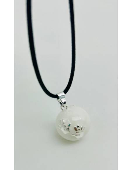 Llamador de Angel Manos Blanco Plata