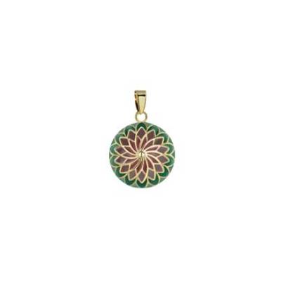 Llamador de Angel Mandala Verde-Rojo