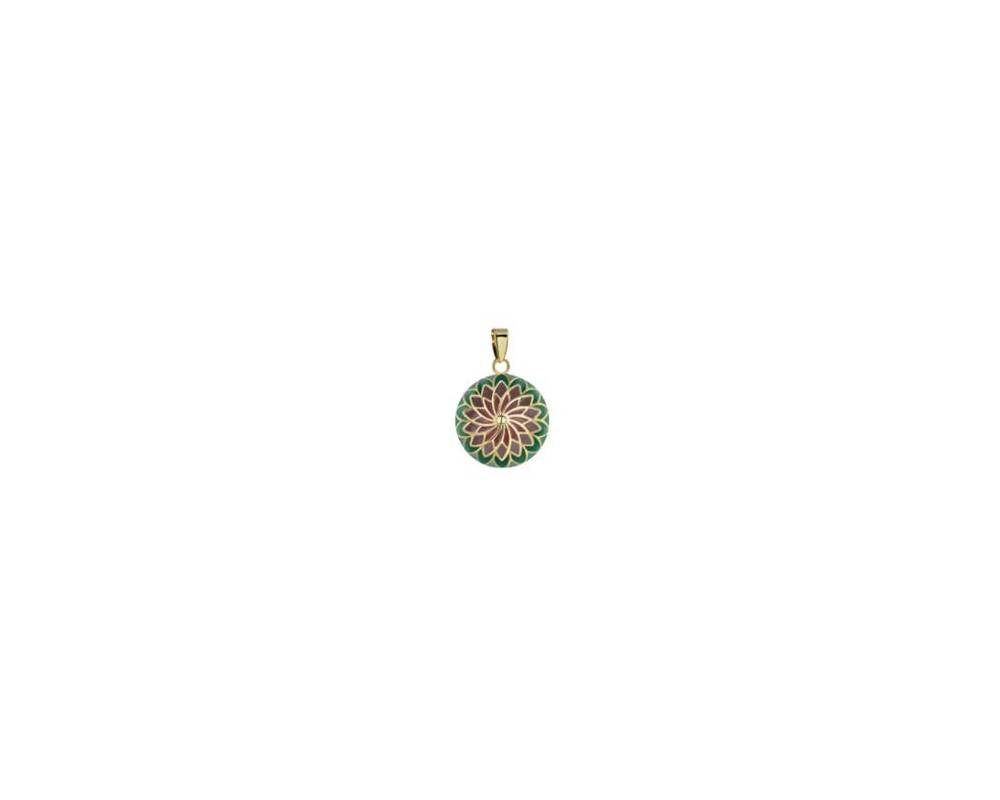 Llamador de Angel Mandala Verde-Rojo