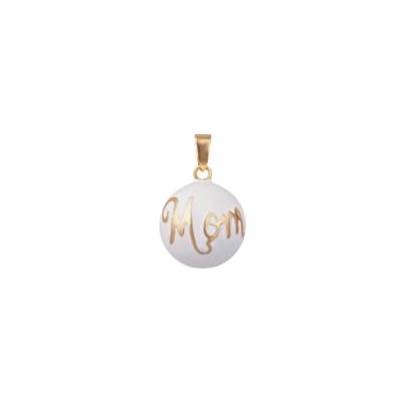 Llamador de Angel Mom Blanco-Oro