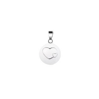 Llamador de Angel Corazones Blanco-Plata