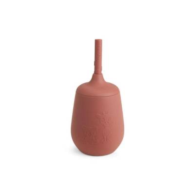 NU114 Adita vaso con caña Mahogany