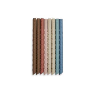 NU116 Ada cañas silicona 8-pack Color mix